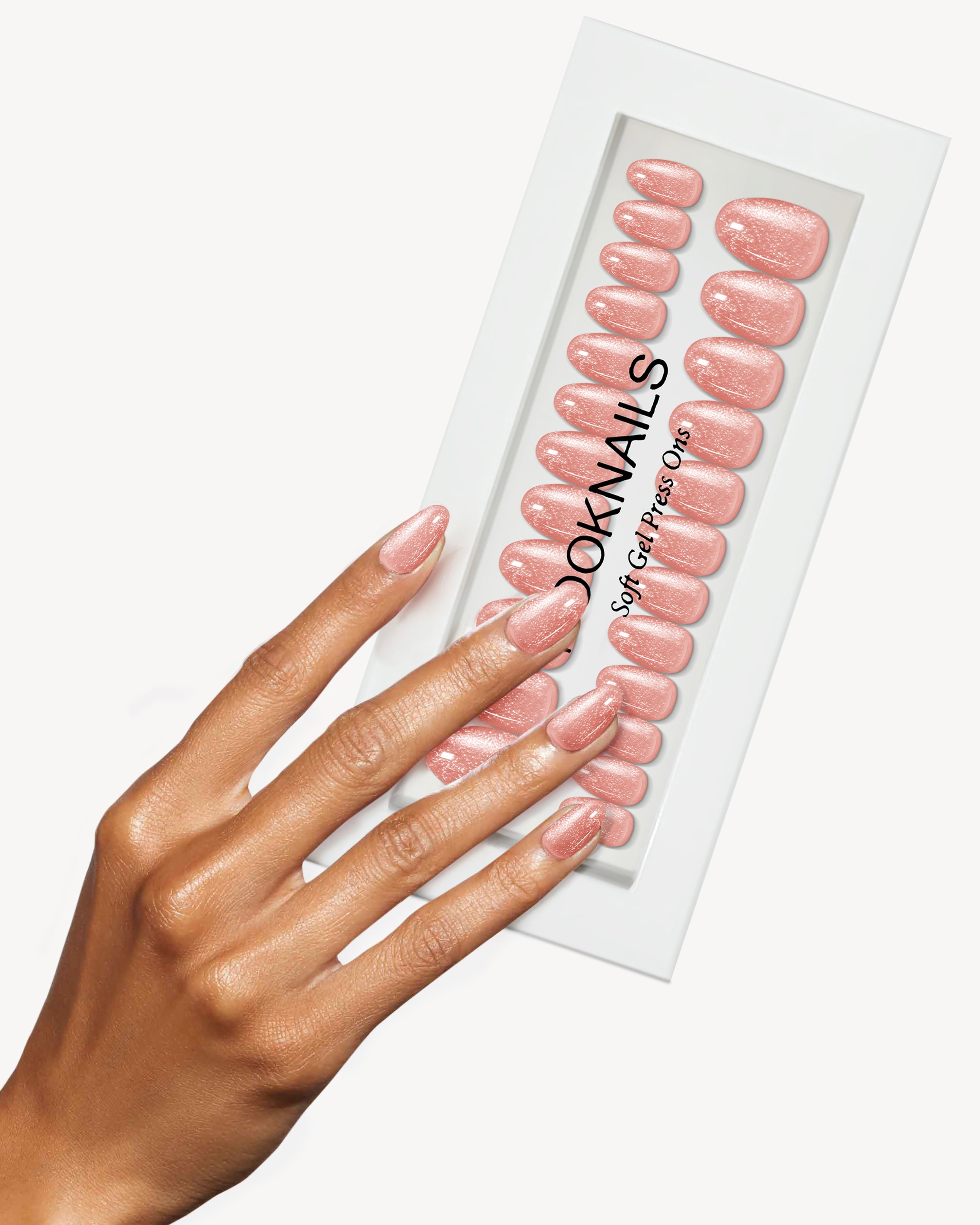 Blush Glitter Short Round