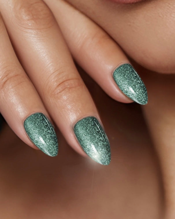 Galaxy Glitter Short Almond